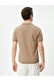 Polo Collar Knitwear T-Shirt Short Sleeve Buttoned - 4