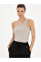 Beige Extra Slim One-Shoulder T-Shirt 50284718-Vr085 - 3