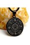 Celcelutiye and His Name Azam Vefki Men's Steel Leather Necklace