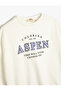 Sweatshirt Cotton Rose Gold Crew Neck Aspen Printed - 3