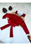 Girl's Velvet Tutu Dress Bandana Set - 3