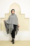 women's solid color shawl poncho
