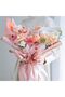 Flower Bouquet Packaging Gelatin Paper Teachers' Day Special (Pink and Gold) Matte Opp 55X55Cm 10 Pieces - 6