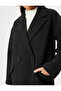Long Cuff Coat Buttoned Double Breasted Pocket Detailed - 5
