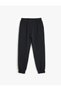 Girl's Black Basic Jogger Sweatpants - 2