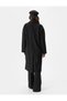 Long Cuff Coat Buttoned Double Breasted Pocket Detailed - 4