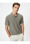 Slim Fit Polo T-Shirt Short Sleeve Stripe Detailed Cotton - 3