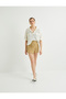 Cargo Shorts Skirt Pocket Detailed Buttoned Normal Waist Slim Fit - 3