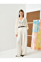 Chiffon Blouse Ruffled V-Neck Balloon Sleeve - 2