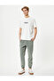 Loose Jeans Jogger Washed with Lace-up Waist Pockets