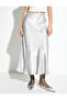 Midi Satin Skirt Viscose - 3