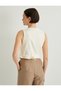 Blazer Vest V-Neck Gold Button Fleto Pocket - 4