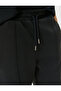 Bermuda Shorts with Lace-Up Waist Ribbed Pockets - 5