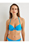 Textured Push Up Bikini Top with Tie Detail - Underwire - 3