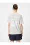 Back Printed T-Shirt Short Sleeve Crew Neck Comfortable Fit - 4