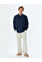 Linen Blend Shirt Long Sleeve - 2
