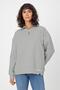 Striped Straight Neck Zippered Oversize Sweatshirt (Uni-00247) - 3