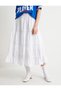 A-Line Standard Waist - Layered and Lined Comfortable Long Skirt - 4