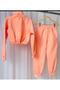 Girls Butterfly Embroidered Crop Tracksuit Set - 4