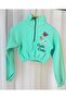 Girls Butterfly Embroidered Crop Tracksuit Set