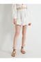 Mini Skirt Viscose Elastic Waist Flounce - 3