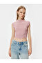Sleeveless Undershirt Slim Fit Textured Stand Collar - 3