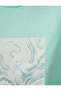 Crew Neck Short Sleeve Printed T-Shirt - 6