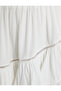 Mini Skirt Viscose Elastic Waist Flounce - 6