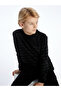 Anthracite Crew Neck Striped Long Sleeve Boys' Knit Sweater - 2