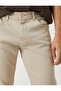 Basic Woven Trousers with Button Detail, 5 Pockets - 5