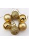 Christmas Tree Decoration 4 cm Gold 24 Pieces Gold Colored Cici Ball - 4