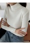 الياقة المدورة سترة Slimfit عالي الجودة - 5