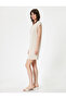 Mini Dress Short Sleeve V-Neck - 2