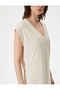 Mini Dress Short Sleeve V-Neck - 5