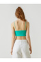 Crop Undershirt Wide Collar Thin Straps - 4