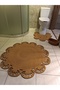 Jute Bath Mat, Toilet Seat Mat, Gift, Dowry, Bathroom Set, Bathroom Set 3 Pieces