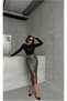 Women's Long Skirt with Slits and Pockets New Collection - 3
