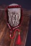 Burgundy Crimping Rod Amber Old Nakkaş Cut Master Workmanship Rosary - 2