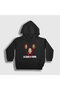 Unisex Kids Black Masks La Casa De Papel Hooded Sweatshirt197722tt