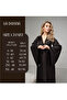 Flared Sleeves Silky Satin Long Bridal Dressing Gown Kimono - 6