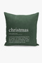 Christmas Themed Throw Pillow Cover / Christmas - Christmas Cushion Cover (Double-Sided Printed - Hidden Zipper) - 3