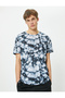 Sports T-Shirt Abstract Printed Crew Neck Short Sleeve
