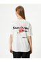 Cherry and Bow Printed T-Shirt Short Sleeve Crew Neck Comfortable Fit - 4