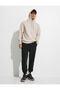 Jogger Sweatpants with Lace Waist Pocket Sewing Detail - 2