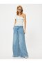 Ruffled One-Shoulder Top with Scallop Detail Slim Fit