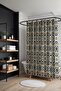 Bathroom Curtain, Evil Eye Pattern Patterned Shower Curtain, Bathtub Curtain 175X200Cm - 3