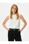 Judge Collar Shirt Sleeveless Robe Detailed - 2