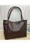 Women's Faux Leather Large Size Casual Shoulder Bag Bitter Brown - 8