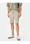 Bermuda Shorts with Lace-Up Waist and Pocket Detail - 3