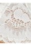 Non-Padded Rhinestoned Bridal Bra with Lace and Underwire - 6